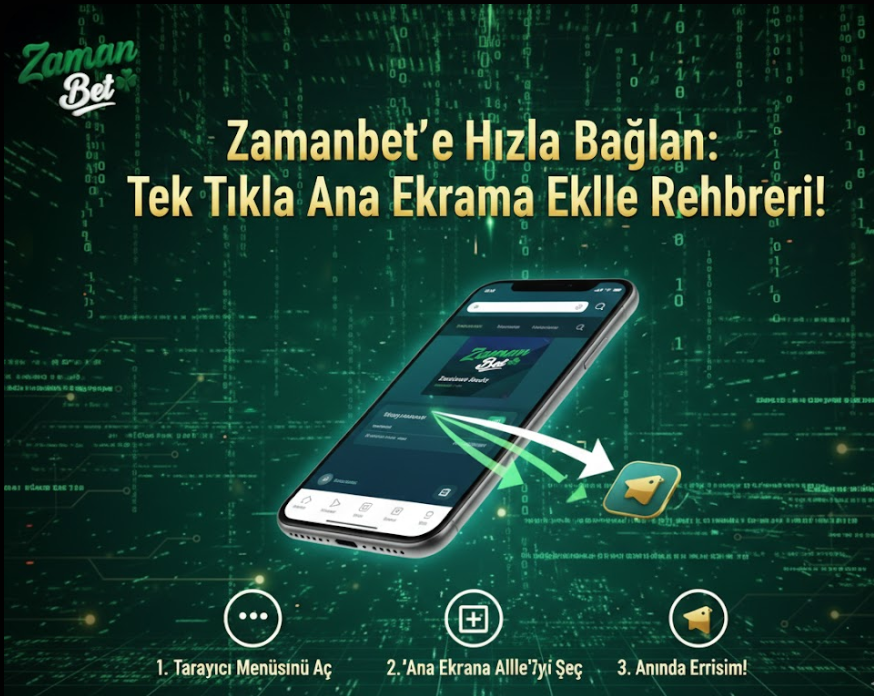 Zamanbet’e Hızla Bağlan: Tek Tıkla Ana Ekrana Ekleme Rehberi!
